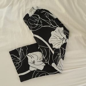 Designer Print wide leg Linen Pant